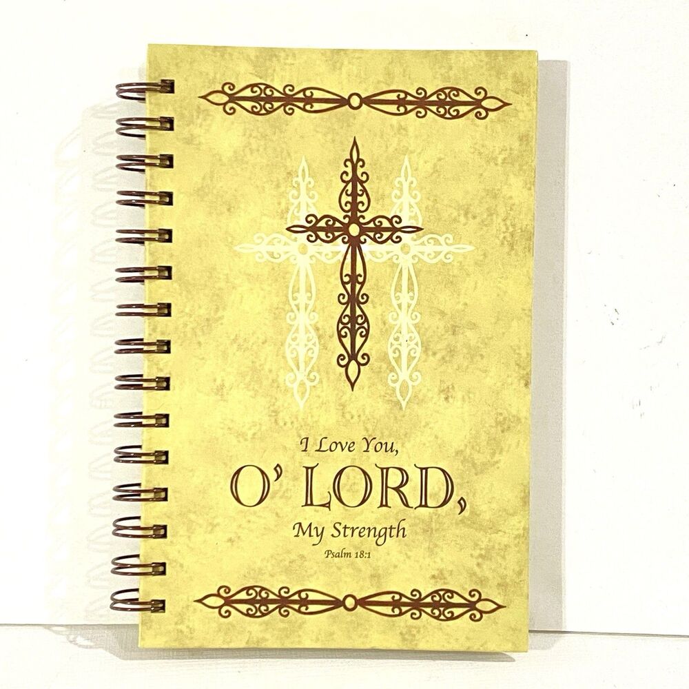 BROTHER SISTER DESIGN Lined Notebook Journal SPIRAL Christian PSALM 18:1